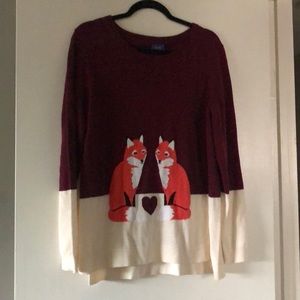 Fox maroon sweater
